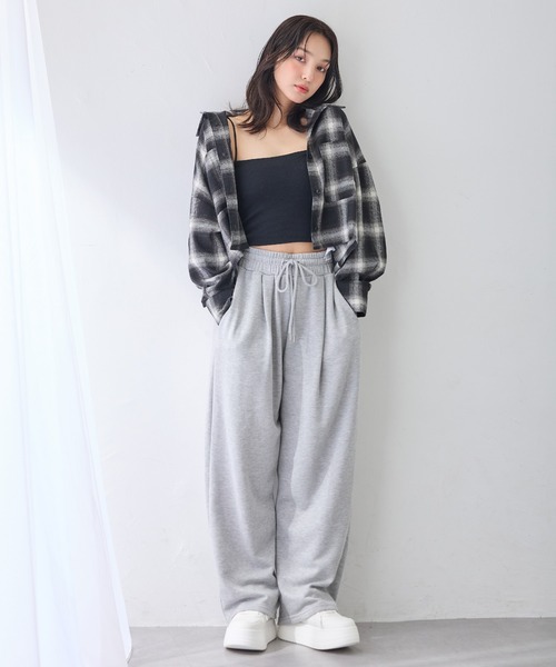 INGNI(イング)の「【WEB限定】チェックショートシャツ(シャツ/ブラウス・レディース・ワイン系8/ブラック系/ホワイト系その他7/ブラウン系その他2・M)」の19枚目の写真