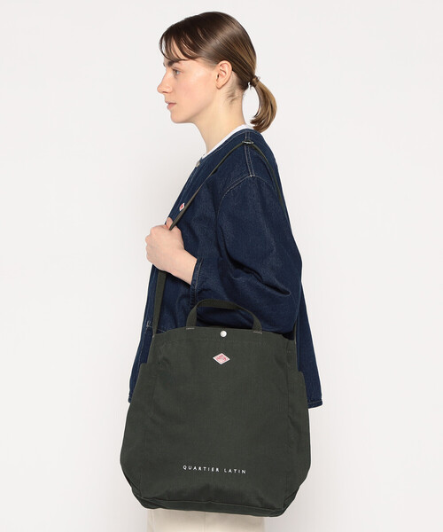 DANTON(ダントン)の「CANVAS 2WAY TOTE BAG〈QUARTIER LATIN〉(トートバッグ・レディース・ベージュ/チャコール/オレンジ/アイボリー/ブラック/ブルー・-)」の16枚目の写真