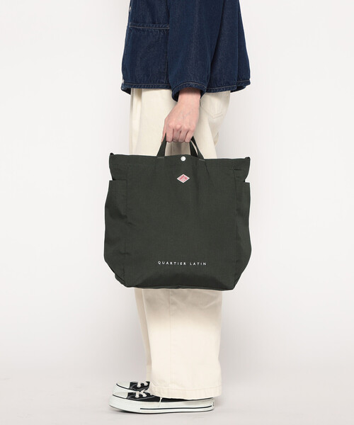DANTON(ダントン)の「CANVAS 2WAY TOTE BAG〈QUARTIER LATIN〉(トートバッグ・レディース・ベージュ/チャコール/オレンジ/アイボリー/ブラック/ブルー・-)」の17枚目の写真
