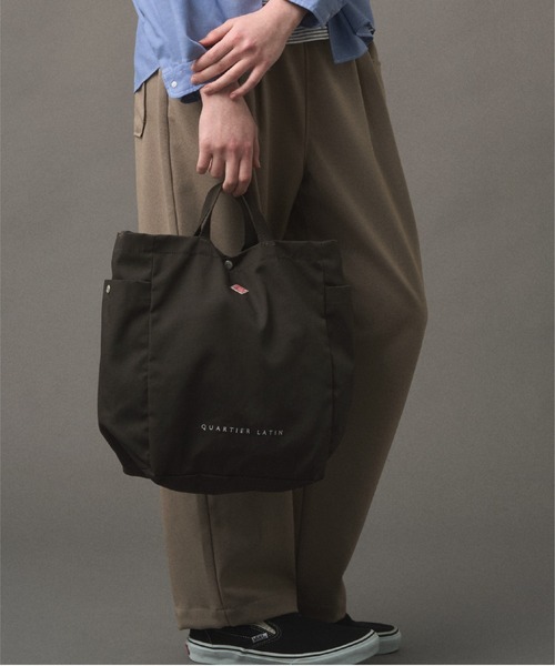DANTON(ダントン)の「CANVAS 2WAY TOTE BAG〈QUARTIER LATIN〉(トートバッグ・レディース・ベージュ/チャコール/オレンジ/アイボリー/ブラック/ブルー・-)」の4枚目の写真