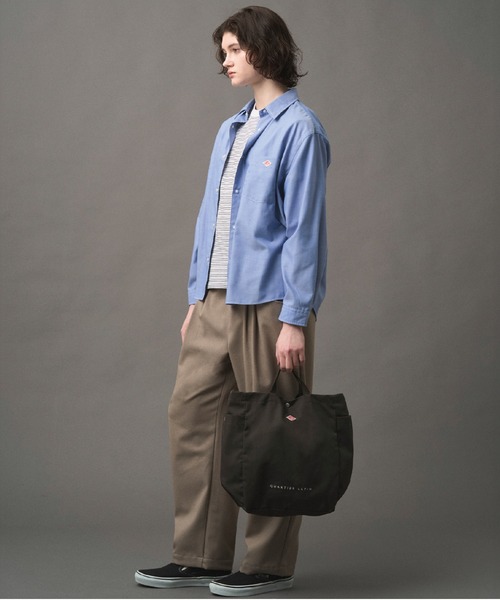 DANTON(ダントン)の「CANVAS 2WAY TOTE BAG〈QUARTIER LATIN〉(トートバッグ・レディース・ベージュ/チャコール/オレンジ/アイボリー/ブラック/ブルー・-)」の19枚目の写真