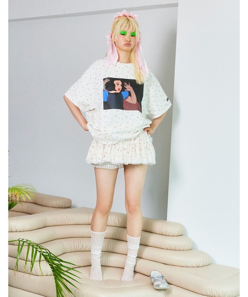 Little sunny bite(リトルサニーバイト)の「【8】【it】【little sunny bite】little sunny bite Disney collection / snow white big tee(Tシャツ/カットソー・レディース・ピンク/ホワイト・SMALL/MEDIUM)」の11枚目の写真