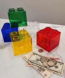 Made in I(ChCAC)ClearBlock Coin Bank(CeAG)