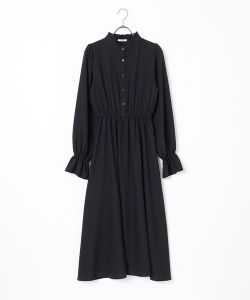 Honeys（ハニーズ）の「フリルネックワンピース（ワンピース・レディース・ブラック/ピンク系その他/ブラウン系その他・S/M/LL/L/3L）」の13枚目の写真