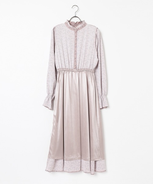 Honeys（ハニーズ）の「フリルネックワンピース（ワンピース・レディース・ブラック/ピンク系その他/ブラウン系その他・S/M/LL/L/3L）」の17枚目の写真