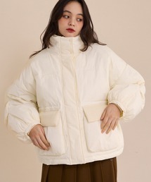 OLUN�i�I�����j�́upadding rib blouson/���ȃ��u�u���]���i�_�E���W���P�b�g/�R�[�g�j�v