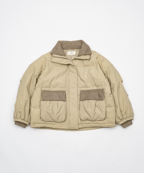 padding rib blouson/中綿リブブルゾン（ダウンジャケット/コート