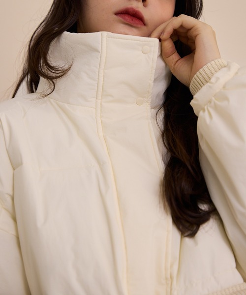 OLUN（オルン）の「padding rib blouson/中綿リブブルゾン（ダウン