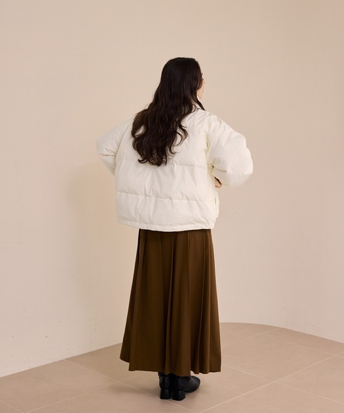 OLUN 中綿リブブルゾン padding rib blouson/中綿リブブルゾン（ダウンジャケット/コート