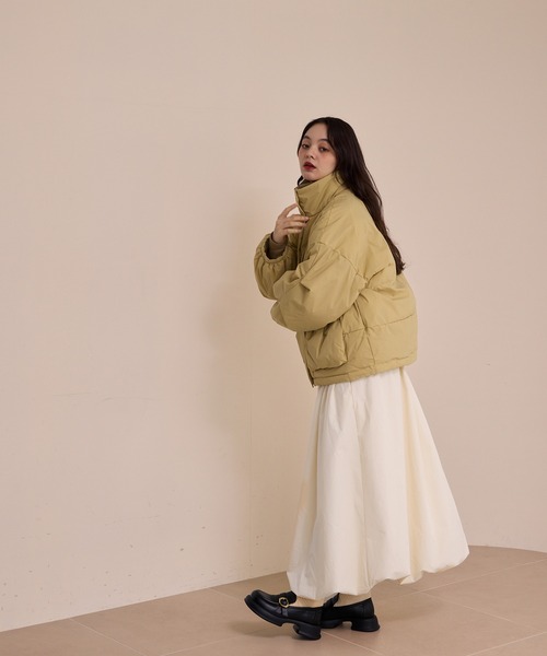 padding rib blouson/中綿リブブルゾン（ダウンジャケット/コート