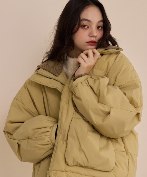 padding rib blouson/中綿リブブルゾン（ダウンジャケット/コート