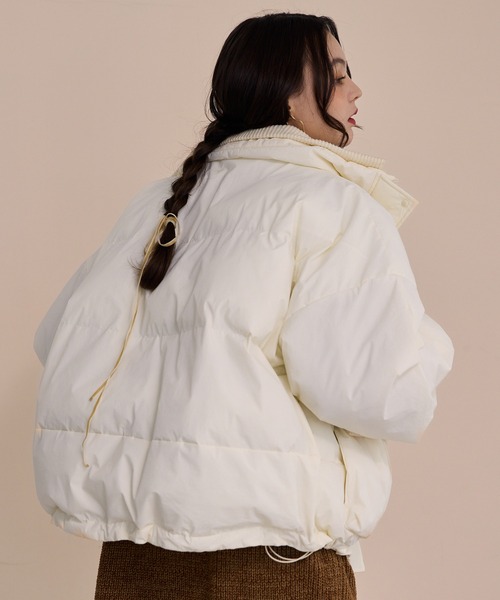 padding rib blouson/中綿リブブルゾン（ダウンジャケット/コート