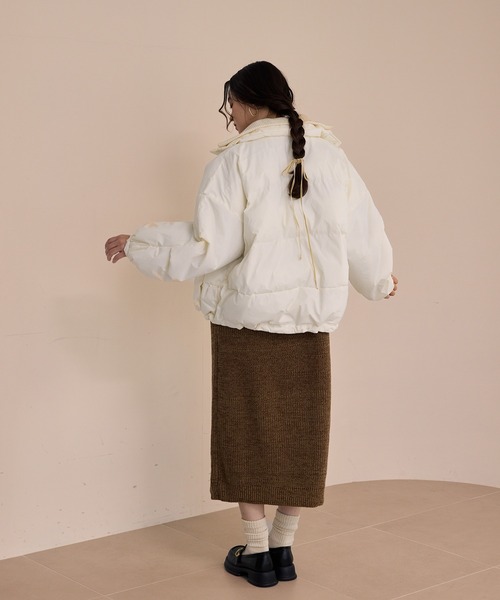 padding rib blouson/中綿リブブルゾン（ダウンジャケット/コート