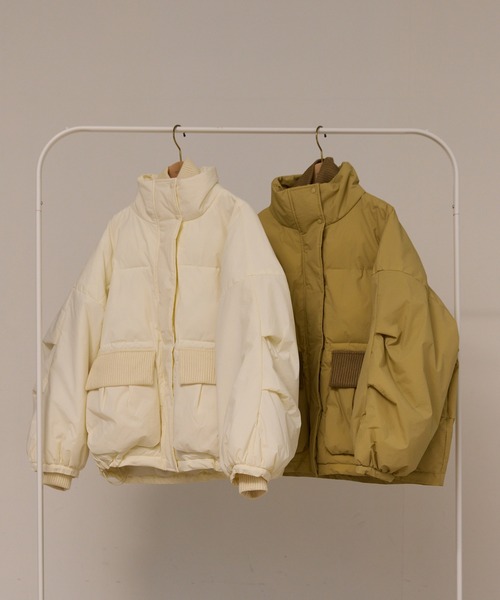 padding rib blouson/中綿リブブルゾン（ダウンジャケット/コート