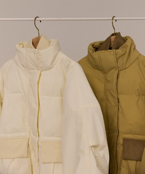 padding rib blouson/中綿リブブルゾン（ダウンジャケット/コート