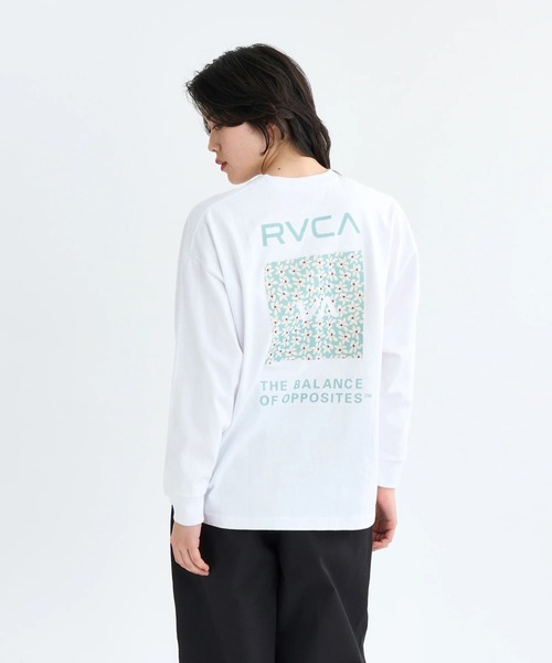 RVCA(ルーカ)の「RVCA レディース BANDANA VA BOX LOGO LS TEE ロンT 【2025年秋冬モデル】/ルーカボックスグラフィックバックプリント長袖ロゴロンT(Tシャツ/カットソー・レディース・ホワイト/ブラック/グレー・SMALL/MEDIUM/LARGE)」の9枚目の写真