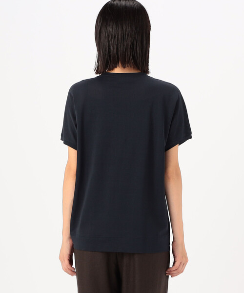 Gabardine K.T(ギャバジンケーティー)の「和紙ジャージー ブラウス仕立てのカットソー(Tシャツ/カットソー・レディース・オフホワイト/ネイビー/グレー・9号/7号)」の12枚目の写真