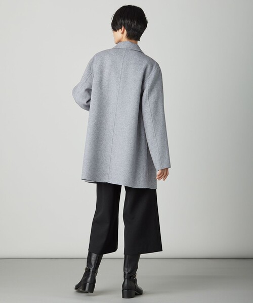 J.PRESS Ladies（J.プレス レディス）の「ウールナイロンリバー テーラード コート（その他アウター・レディース・ダルブルー系/ライトグレー系/ベージュ系・XS）」の15枚目の写真