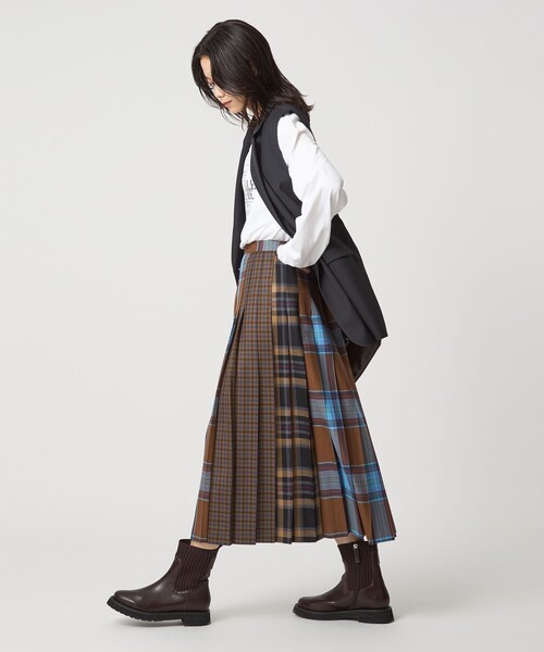 別注】＜O'NEIL of DUBLIN＞Patch80 プリーツスカート（スカート
