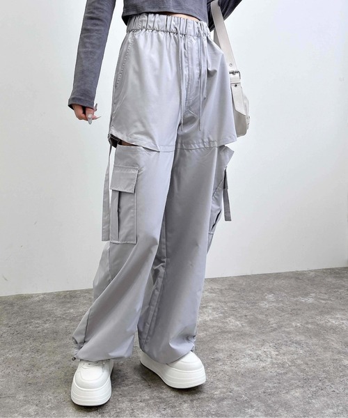 INGNI(イング)の「サイドスリットカーゴパンツ(カーゴパンツ・レディース・ブラック/グレー/カーキ/ブラウン・FREE)」の8枚目の写真