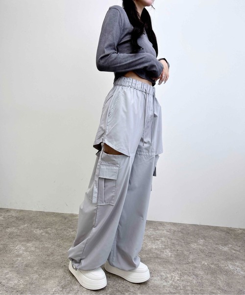 INGNI(イング)の「サイドスリットカーゴパンツ(カーゴパンツ・レディース・ブラック/グレー/カーキ/ブラウン・FREE)」の11枚目の写真