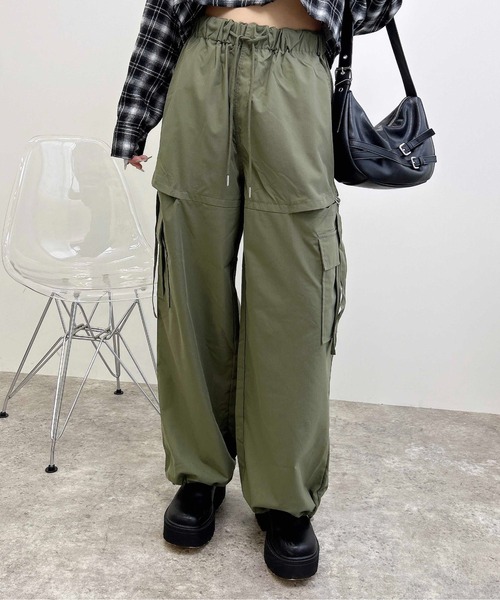 INGNI(イング)の「サイドスリットカーゴパンツ(カーゴパンツ・レディース・ブラック/グレー/カーキ/ブラウン・FREE)」の12枚目の写真