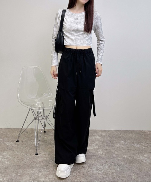 INGNI(イング)の「サイドスリットカーゴパンツ(カーゴパンツ・レディース・ブラック/グレー/カーキ/ブラウン・FREE)」の7枚目の写真