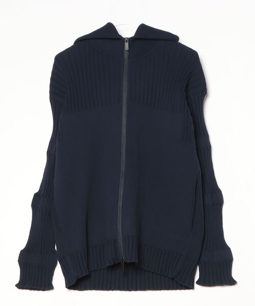 ブランド古着】FLUTED HOODIE JACKET ニットカーディガン