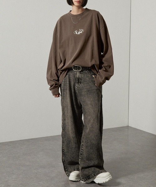 セール】【Alfred Alex】ヴィンテージ加工ピグメントメタルシリコン