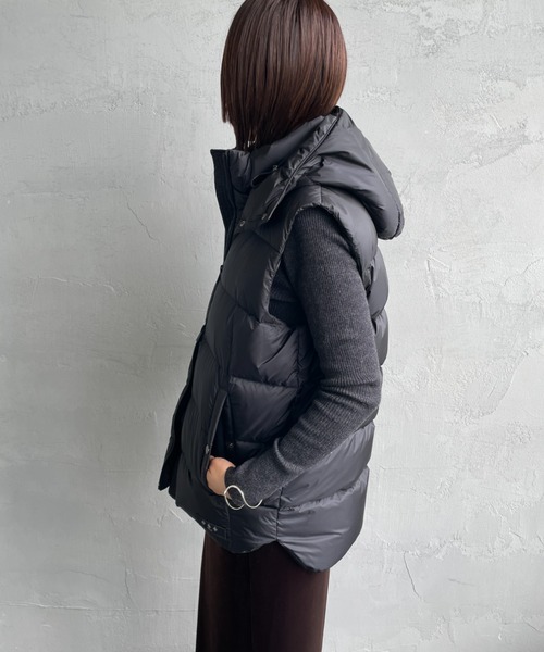 TATRAS/タトラス] POSEIDONE フードダウンベスト（ダウンベスト