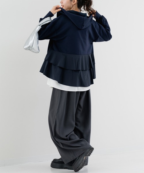 ANNA LUNA（アンナルナ）の「【ANNA LUNA】 異素材切替 フリル