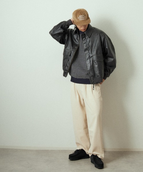 ARMY TWILL/アーミーツイル] 別注 ヴィーガンレザー A-2フライト