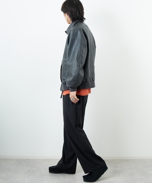 ARMY TWILL/アーミーツイル] 別注 ヴィーガンレザー A-2フライト