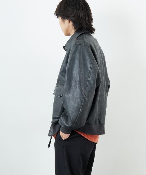 ARMY TWILL/アーミーツイル] 別注 ヴィーガンレザー A-2フライト