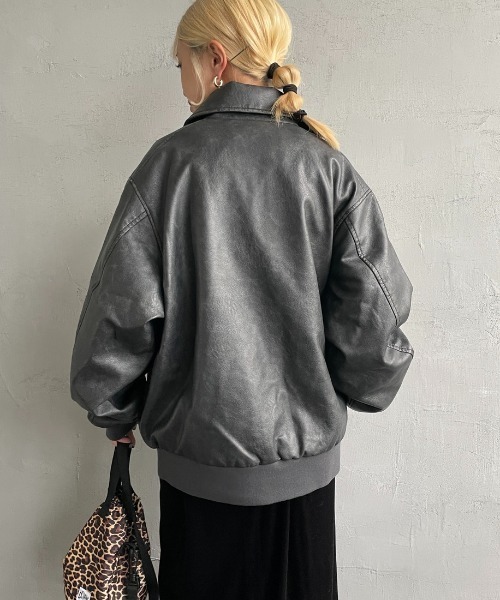 ARMY TWILL/アーミーツイル] 別注 ヴィーガンレザー A-2フライト