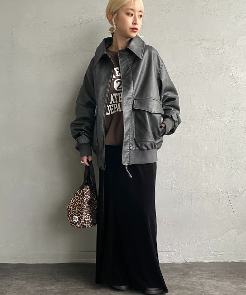 ARMY TWILL/アーミーツイル] 別注 ヴィーガンレザー A-2フライト