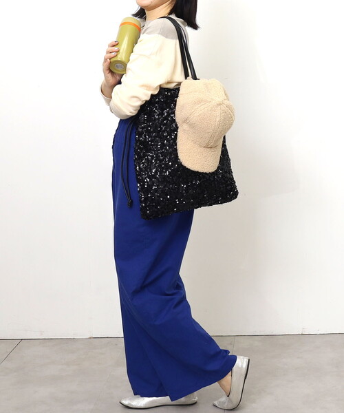 スパンコール巾着トートバッグ／A4対応（トートバッグ）｜COOCO