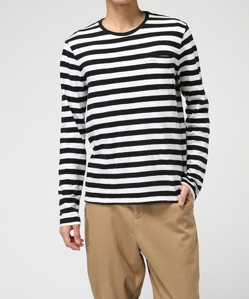 POLO RALPH LAUREN(ポロ ラルフ ローレン)の「ストライプド ロングスリーブド Tシャツ(Tシャツ/カットソー・メンズ・ブルー系その他/ブラック系その他・X-SMALL/LARGE/SMALL/X-LARGE/XX-LARGE/MEDIUM)」の13枚目の写真