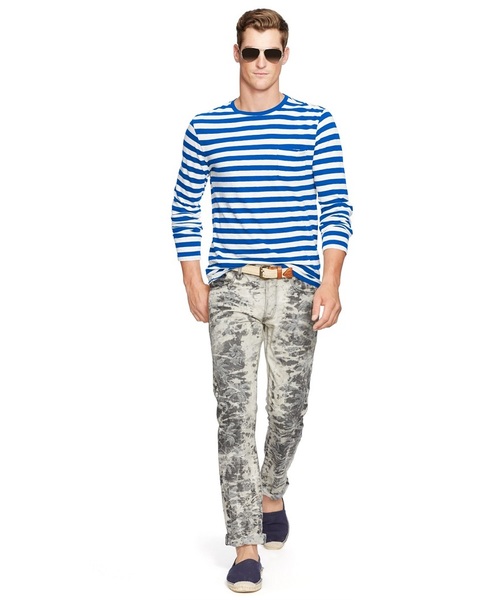 POLO RALPH LAUREN(ポロ ラルフ ローレン)の「ストライプド ロングスリーブド Tシャツ(Tシャツ/カットソー・メンズ・ブルー系その他/ブラック系その他・X-SMALL/LARGE/SMALL/X-LARGE/XX-LARGE/MEDIUM)」の7枚目の写真