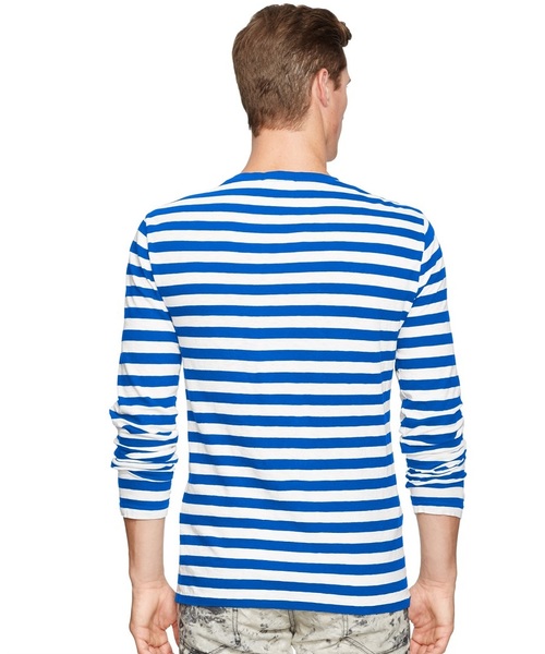 POLO RALPH LAUREN(ポロ ラルフ ローレン)の「ストライプド ロングスリーブド Tシャツ(Tシャツ/カットソー・メンズ・ブルー系その他/ブラック系その他・X-SMALL/LARGE/SMALL/X-LARGE/XX-LARGE/MEDIUM)」の9枚目の写真