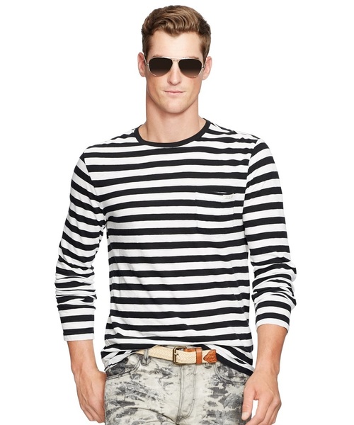 POLO RALPH LAUREN(ポロ ラルフ ローレン)の「ストライプド ロングスリーブド Tシャツ(Tシャツ/カットソー・メンズ・ブルー系その他/ブラック系その他・X-SMALL/LARGE/SMALL/X-LARGE/XX-LARGE/MEDIUM)」の10枚目の写真