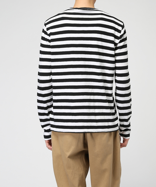 POLO RALPH LAUREN(ポロ ラルフ ローレン)の「ストライプド ロングスリーブド Tシャツ(Tシャツ/カットソー・メンズ・ブルー系その他/ブラック系その他・X-SMALL/LARGE/SMALL/X-LARGE/XX-LARGE/MEDIUM)」の12枚目の写真