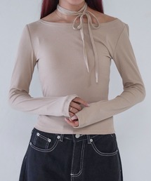 Uenui | 【 cunii 】 off shoulder rib top(Tシャツ/カットソー)