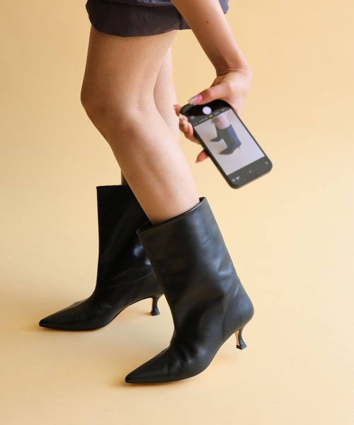 PELLICO SUNNY（ペリーコサニー）の「【PELLICO SUNNY】ポインテッドブーツ（ブーツ・レディース・ボルドー/ブラック・37inch/38inch）」の2枚目の写真