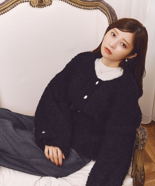 TOCCA（トッカ）の「MOONLIT MUSE ニットプルオーバー（ニット/セーター・レディース・アイボリー系/ブラック系/ライトグリーン系・MEDIUM/SMALL）」の4枚目の写真