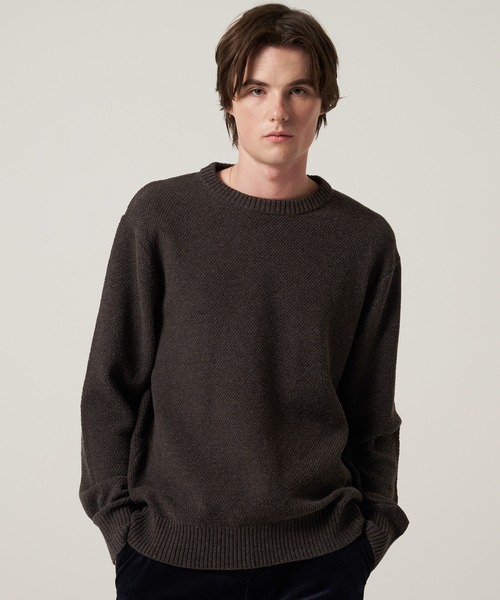 Eddie Bauer（エディーバウアー）の「モジュラー テクスチャー ステッチセーター（ニット/セーター・メンズ・ネイビー/チャコール/ボルドー・XXL/XL/L/M/S）」の2枚目の写真