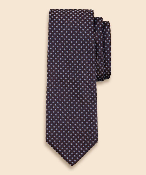 BROOKS BROTHERS(ブルックスブラザーズ)の「シルク トーナルスクエア ジャカードタイ(ネクタイ・メンズ・ブラウン/ネイビー・ONE SIZE)」の1枚目の写真
