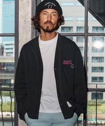 seventy seven（セブンティセブン）の「mcg3718-middle onz jersey cardigan(77flower logo) カーディガン(7725W220)（カーディガン/ボレロ）」