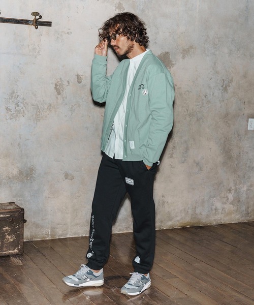 seventy seven(セブンティセブン)の「mcg3718-middle onz jersey cardigan(77flower logo) カーディガン(7725W220)(カーディガン/ボレロ・メンズ・ネイビー/ブラック/グリーン系その他・XL/L/M)」の7枚目の写真