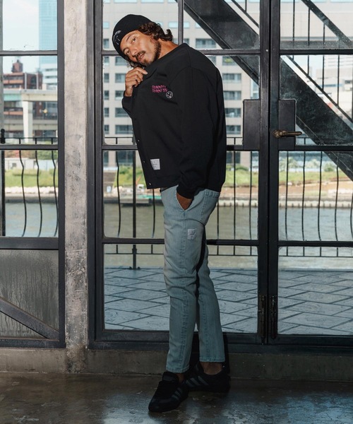 seventy seven(セブンティセブン)の「mcg3718-middle onz jersey cardigan(77flower logo) カーディガン(7725W220)(カーディガン/ボレロ・メンズ・ネイビー/ブラック/グリーン系その他・XL/L/M)」の14枚目の写真